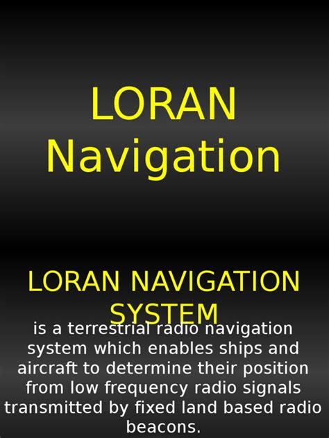 original loran system.